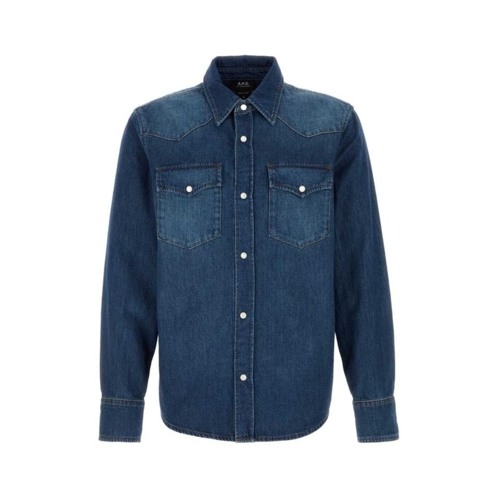 A.P.C. Men Denim Western Shirt